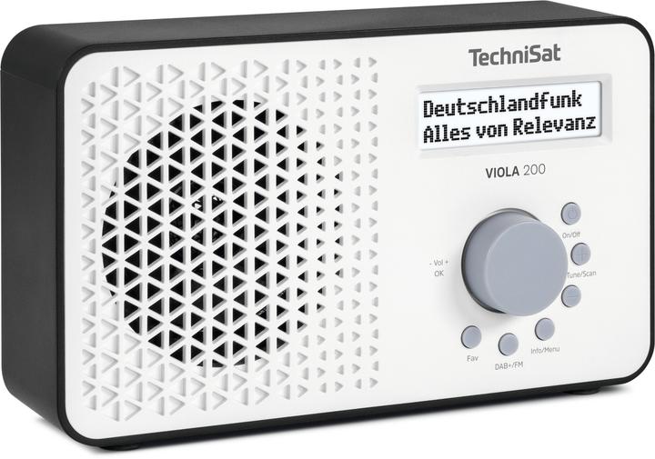 Produktbild TechniSat VIOLA 200 weiss/schwarz (DAB+, FM)