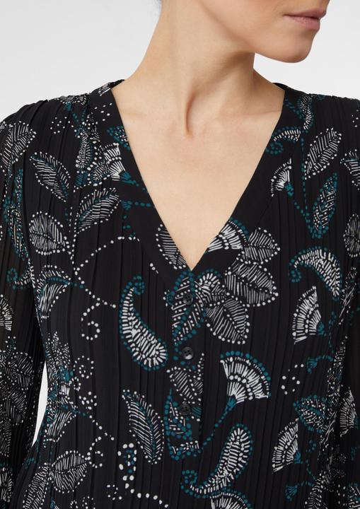 Image du produit Comma Kleid Blusenkleid in Plissee-Optik (36)