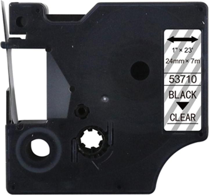 Immagine prodotto Hermex Alternatives Etikettenband zu Dymo D1 53710 / S0720920 Beschriftungsband (2.40 cm, Nero, Trasparente)