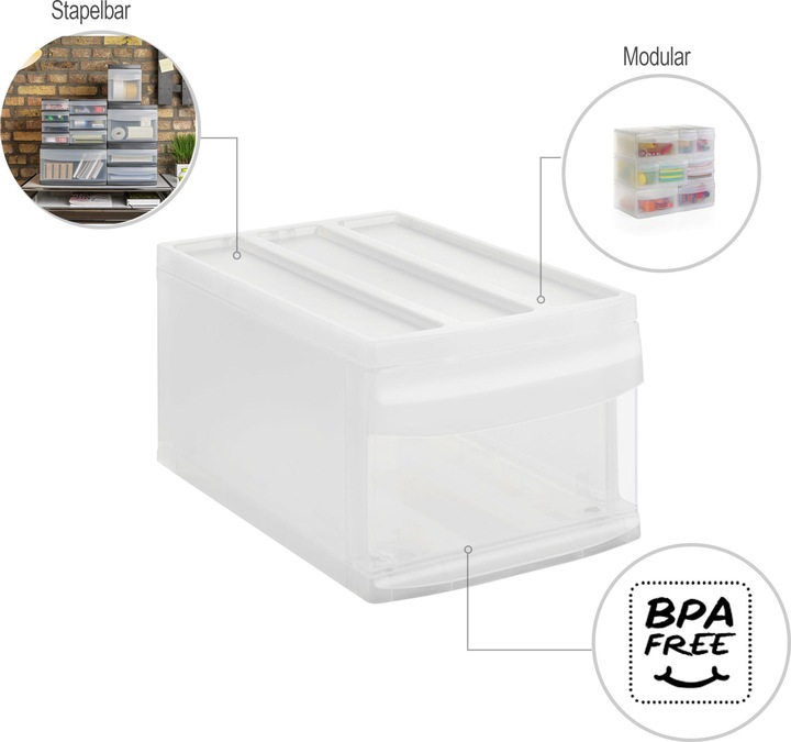 Actual product image Rotho Systemix M (26 x 20 x 40 cm)