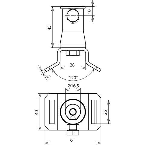 Thumbnail - Dehn Bügel f. Spannbänder B 25mm NIRO m. 106322, SAT Zubehör