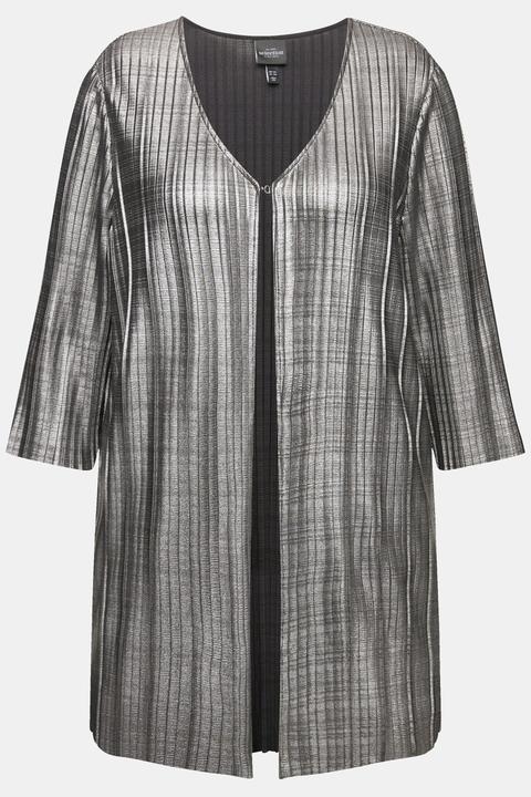 Actual product image Ulla Popken Metallic Pleated Jacket (50, 52)