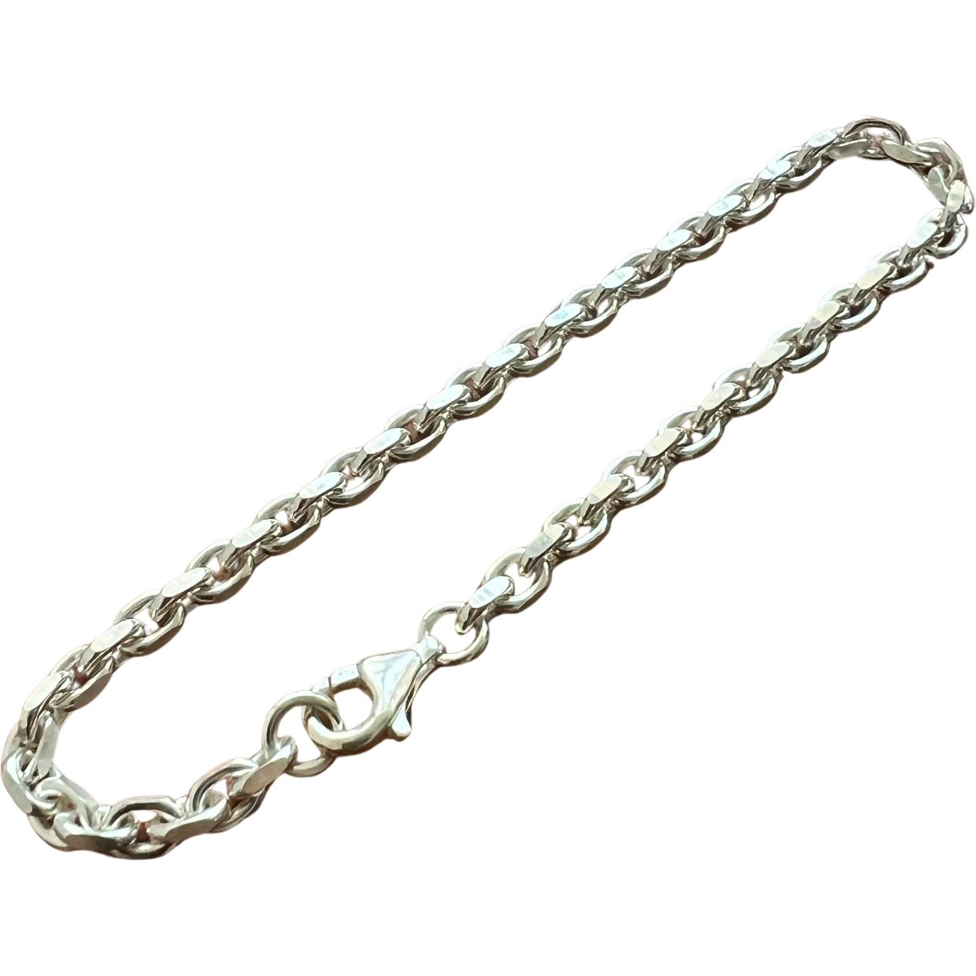 Luxxos, Armschmuck, Ankerarmband 4,70 mm aus 925 Sterling Silber, (23 cm, 925 Sterling Silber)