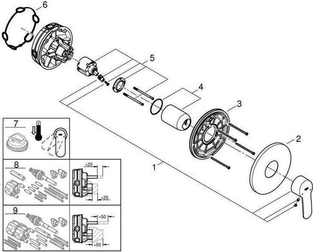 Actual product image Grohe Eurostyle Cosmopolitan single-lever shower mixer
