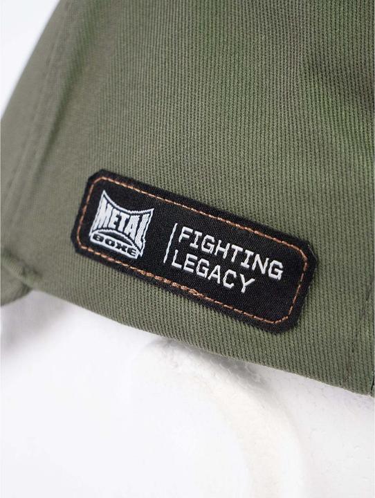 Actual product image Metal Boxe Baseball cap with leather patch (One size)