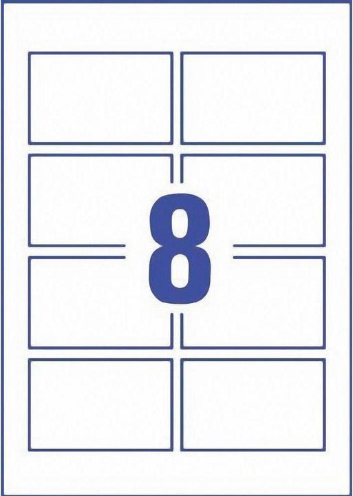 Immagine prodotto Avery Cartellini da visita Premium, con cornice lucida, 85x54 mm (A4)