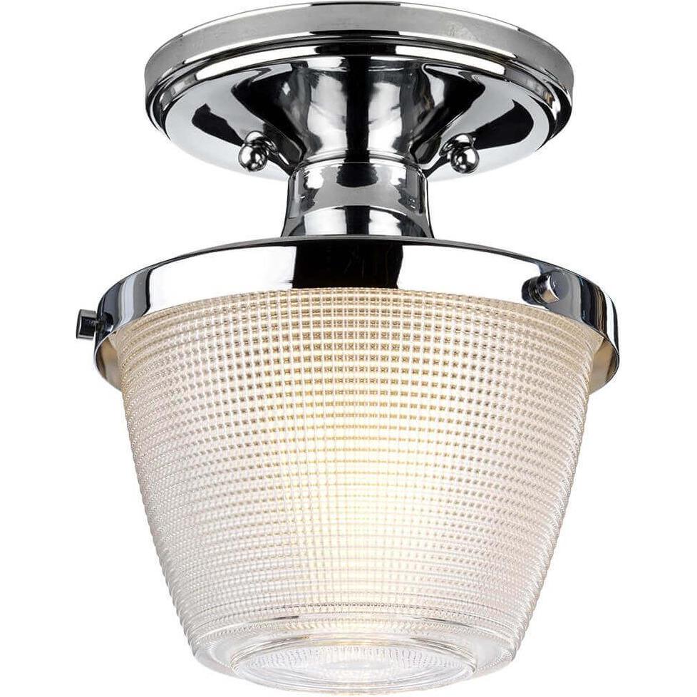 Thumbnail - Elstead Lighting, Wandleuchte + Deckenleuchte, Dublin Deckenleuchte E27 Poliertes Chrom IP44 (E27)