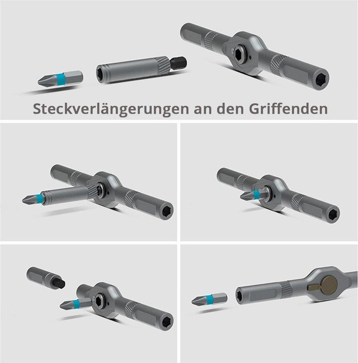 Produktbild Stahlwerk Ratschen-Schraubendreher-Bit-Set RBS-42 ST 42-teilig Ratsche