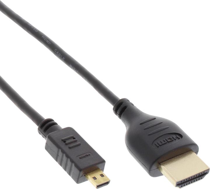 Produktbild InLine HDMI (Typ A) — micro HDMI (Typ D) (1.80 m, HDMI, 2.0)