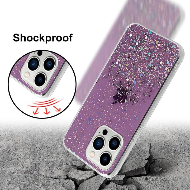 Actual product image Cadorabo TPU cover sparkling glitter (Apple iPhone 13 Pro Max)