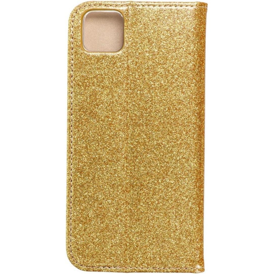 Thumbnail - König Design Huawei Y5p Handyhülle Schutztasche Blumen Etuis Wallet Glitzer Tasche Gold Neu (Huawei Y5p), Smartphone Hül...