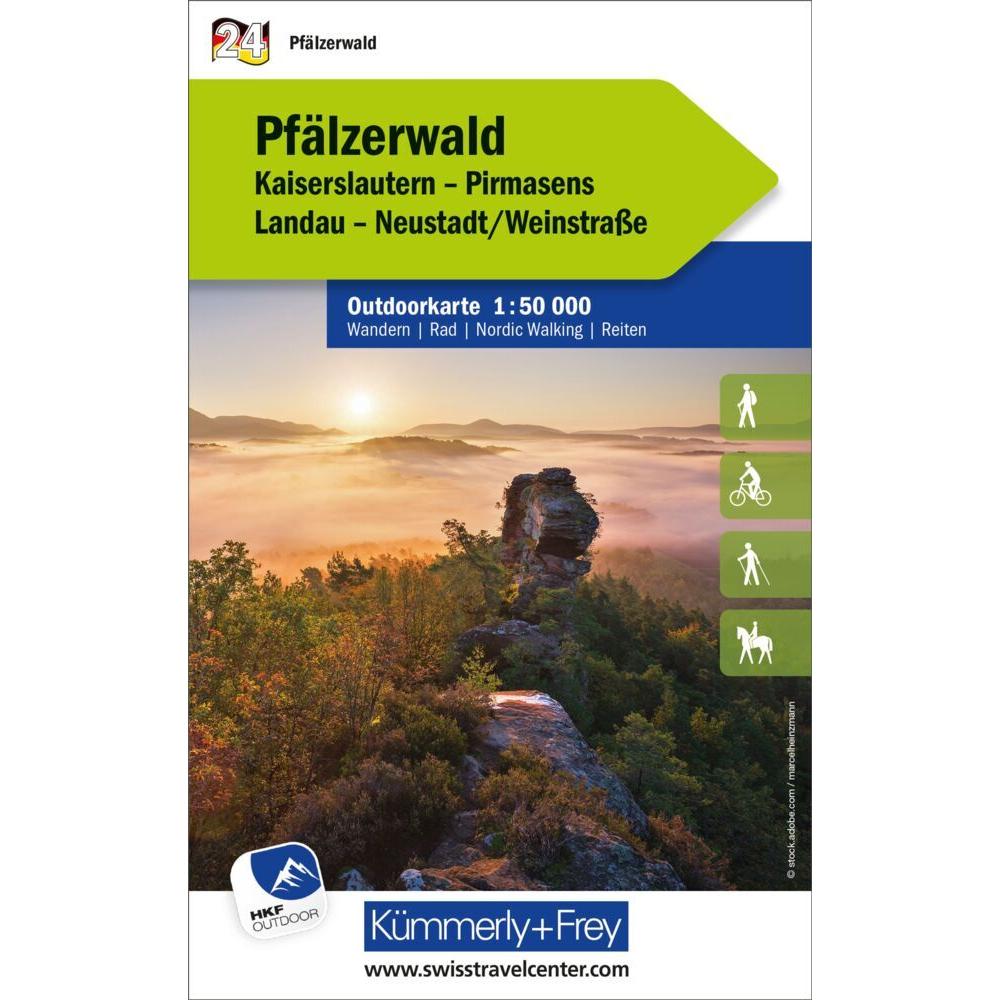 Pfälzerwald, Nr. 24, Outdoorkarte 1:50'000, Landkarte