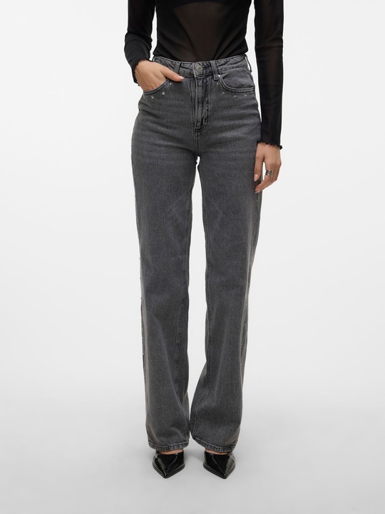 Produktbild Vero Moda VMTESSA Hohe Taille Weiter Beinschnitt Jeans Weit geschnitten (W26/L32)