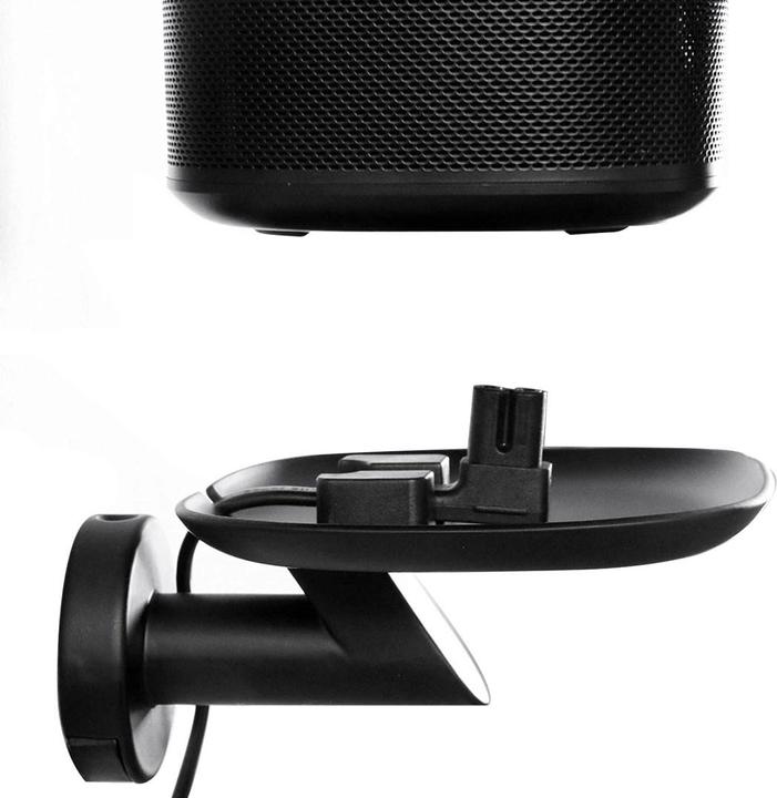 Immagine prodotto Maclean MC-840 supporto per altoparlanti a parete Nero (1 pz., Installazione a parete, Non mobile)