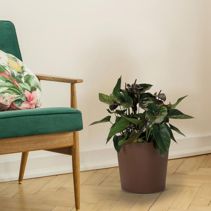 Produktbild Euro3plast Blumentopf Fyre Ø 30 cm rost Greener, mit Rollen