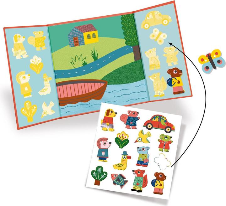 Produktbild Djeco Stickerbilder Tiere