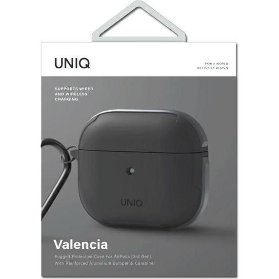 Thumbnail - Uniq Unique case for Valencia AirPods 3 gray (Kopfhörer Tasche), Kopfhörertasche + Schutzhülle, Grau