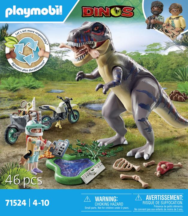 Immagine prodotto Playmobil Ricerca di tracce di T-Rex (71524, Playmobil Dinos)