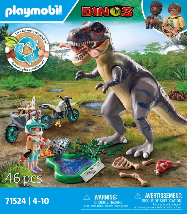 Actual product image Playmobil T-Rex track search (71524, Playmobil dinos)