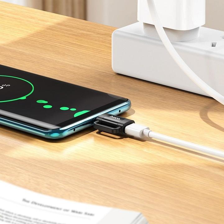 Produktbild Hoco Cable adapter OTG Type C (male) to Lightning (female) 3A UA31E black (Lightning, USB-A)