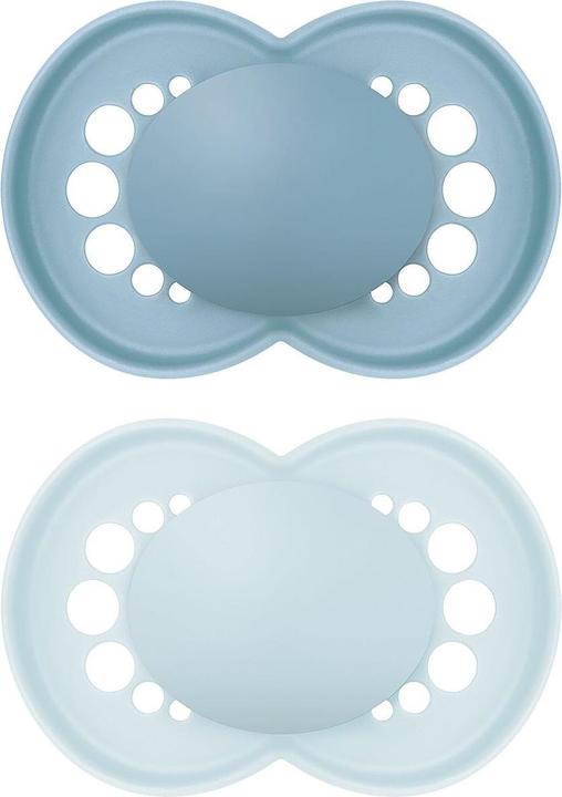 MAM Ori.matt silicone 16+ blue 2pcs (2 x, from 16 m.)