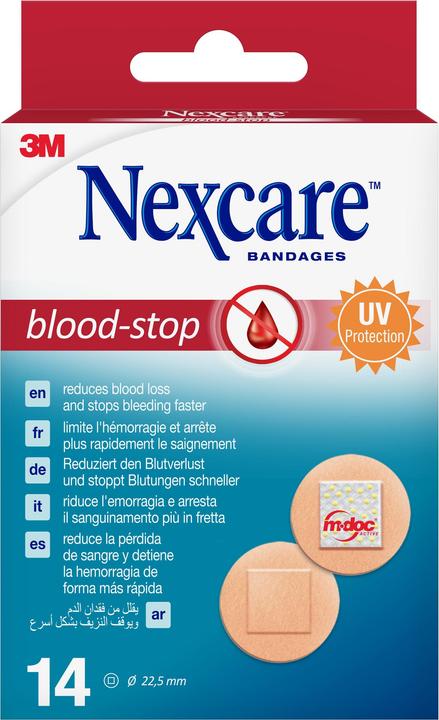 Produktbild Nexcare Blood-Stop Pflaster rund (14 x)
