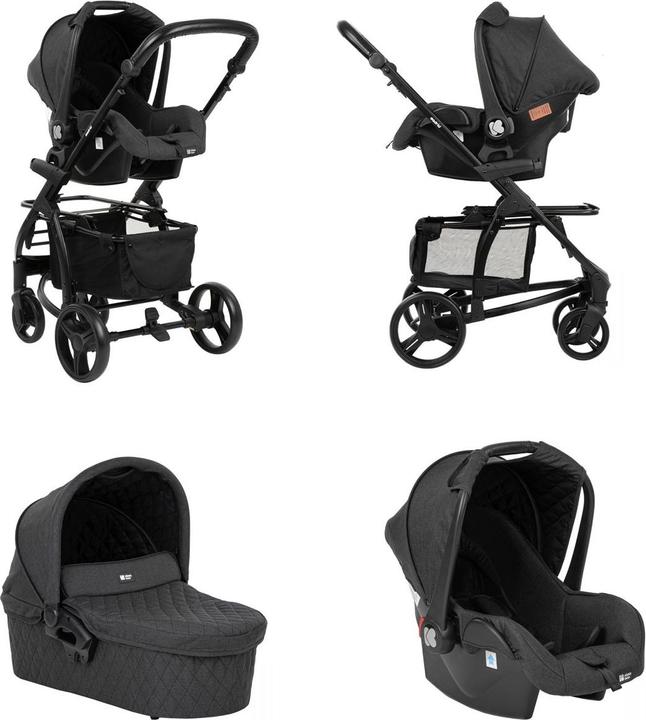 Actual product image Kikkaboo Combi stroller Madrid 3 in 1 (0 Months - 4 years)