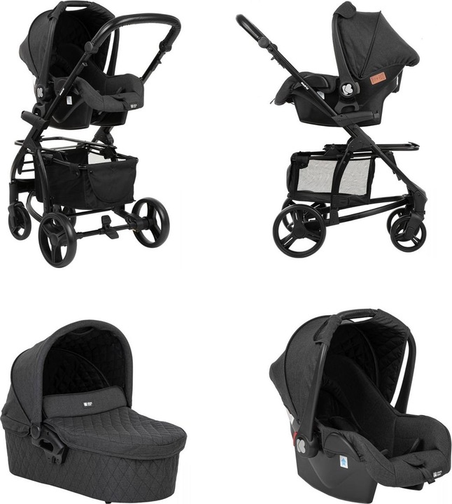 Actual product image Kikkaboo Combi stroller Madrid 3 in 1