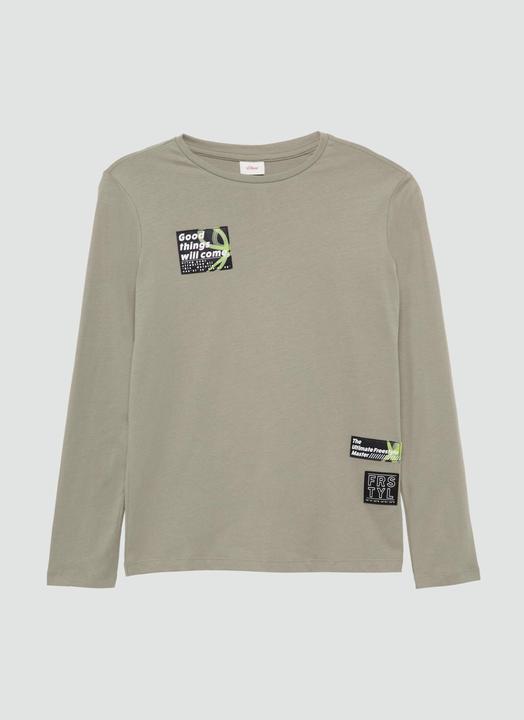 S.Oliver T-Shirt Longsleeve mit modischen Patches (170, 176)