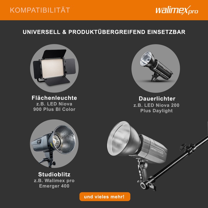 Produktbild Walimex pro Wand- Deckenstativ (54 cm, 6 kg)