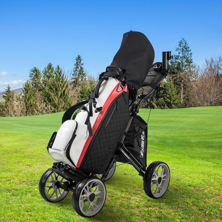Immagine prodotto Caddytek Caddycruiser One Version 8 - One-Click Folding 4 Wheel Golf Push Cart, Zilver