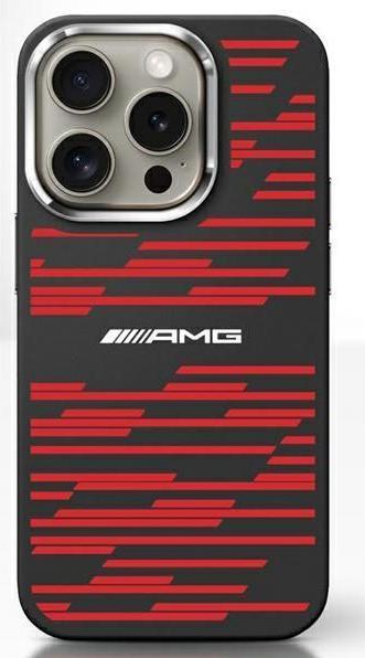 Actual product image Mercedes AMG AMHMP16SSRRK iPhone 16 6.1" czarny/black hardcase Silicone Graphics MagSafe (Apple iPhone 16)