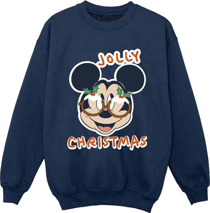 Produktbild Disney Mickey Mouse Jolly Christmas Glasses Sweatshirt Jungen (140, 146)
