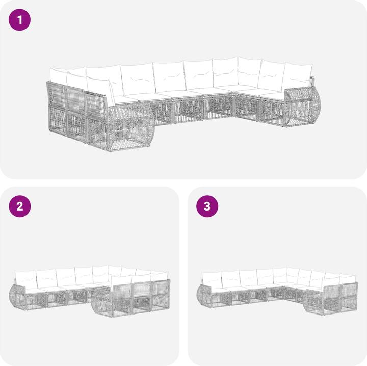 Produktbild vidaXL Garten-Sofa