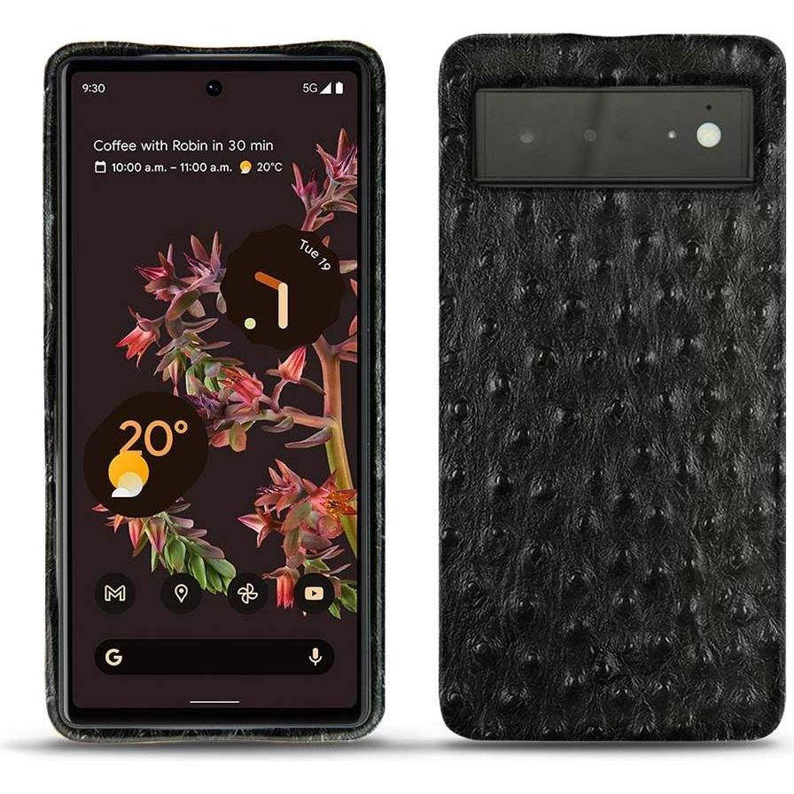 Noreve Lederschutzhülle (Google Pixel 6), Smartphone Hülle, Schwarz