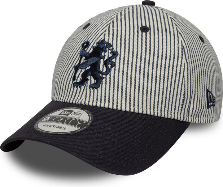 Actual product image New Era 9Forty Adjustable Cap - Pinstripe FC Chelsea Ivory