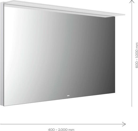 Produktbild Emco MI 200 LED-Lichtspiegel, mit Lichtsegel, verdeckter Sensorschalter, Breite 2000mm, 1022000
