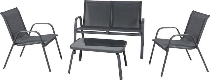 Image du produit Mirpol Gartenmöbel-Set RIVET schwarz