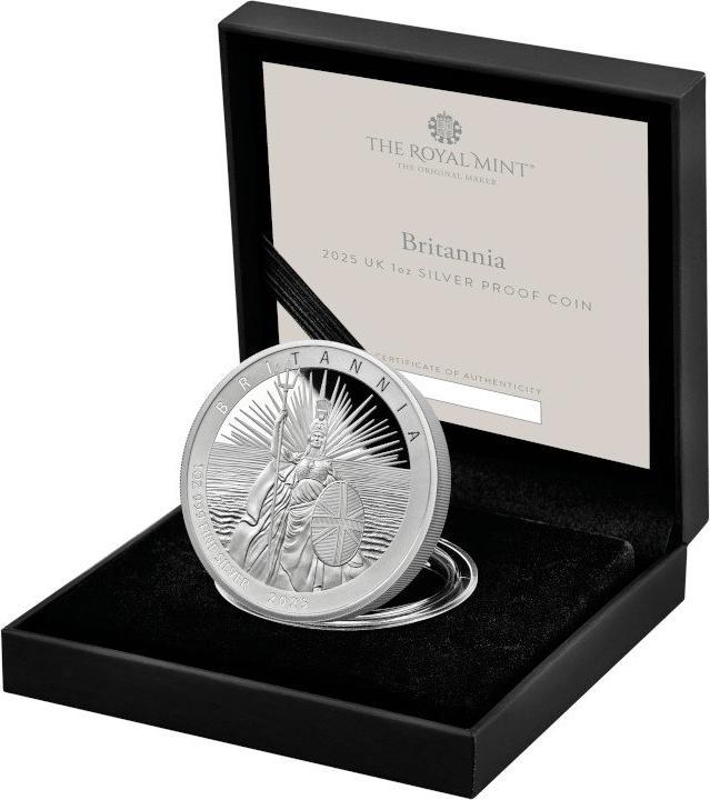 Actual product image The Royal Mint Silber Britannia 1 oz PP - 2025 (999, 2025)