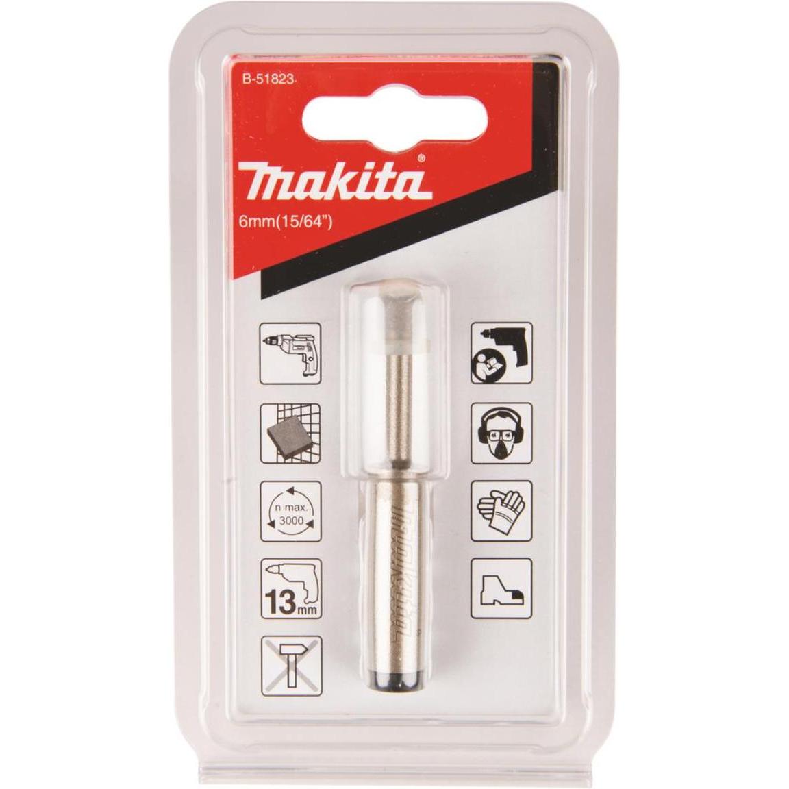 Thumbnail - Makita, Bohrereinsatz, B-51823 Diamond drill for ceramic tiles 6 mm (6 Millimeter)