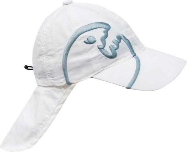 Immagine prodotto IQ-UV Berretto con protezione UV con protezione del collo per bambini, bianco (1 pz) (Crema solare, SPF 50+)