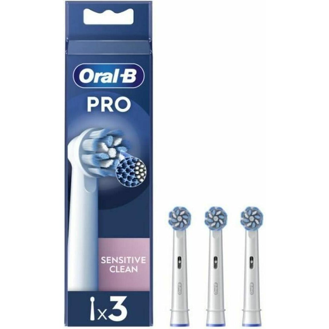 Oral-B, Testine per spazzolino, Sensitive Clean Aufsteckbürsten 3er weiss (3 x)