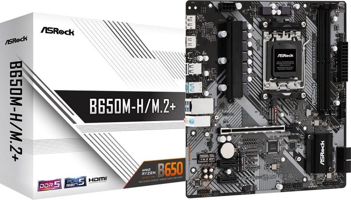 Produktbild AsRock B650M-H/M.2+ (AM5, AMD B650, mATX)