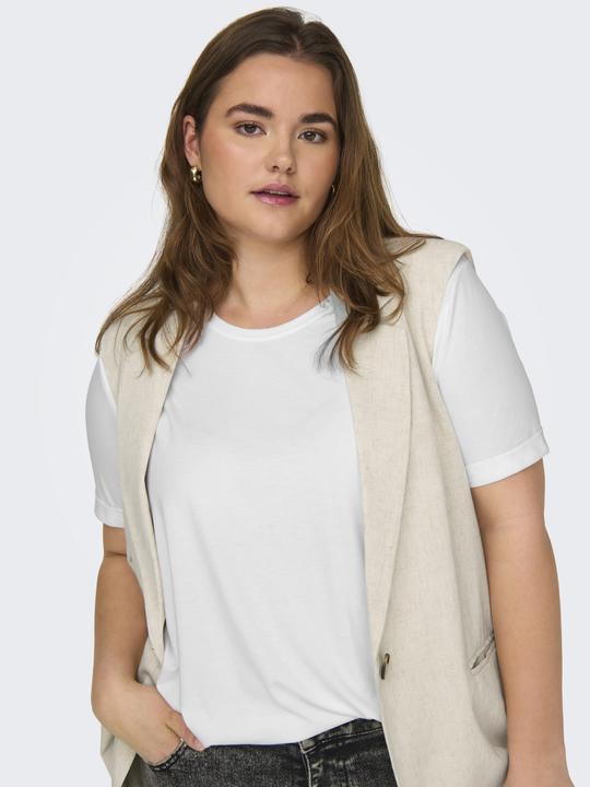 Actual product image Only Regular fit Round neck Folded cuffs T-shirt T-shirt (XL)