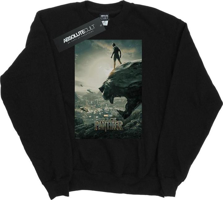 Actual product image Mens Black Panther Poster Cotton Sweatshirt (XXL)