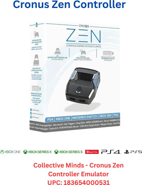 Productafbeelding Collective Minds Cronus Zen (PS3, PS4, PS4 Pro, PS5, Switch, Windows, Xbox 360, Xbox One S, Xbox One X, Xbox serie X, Xbox Series S)