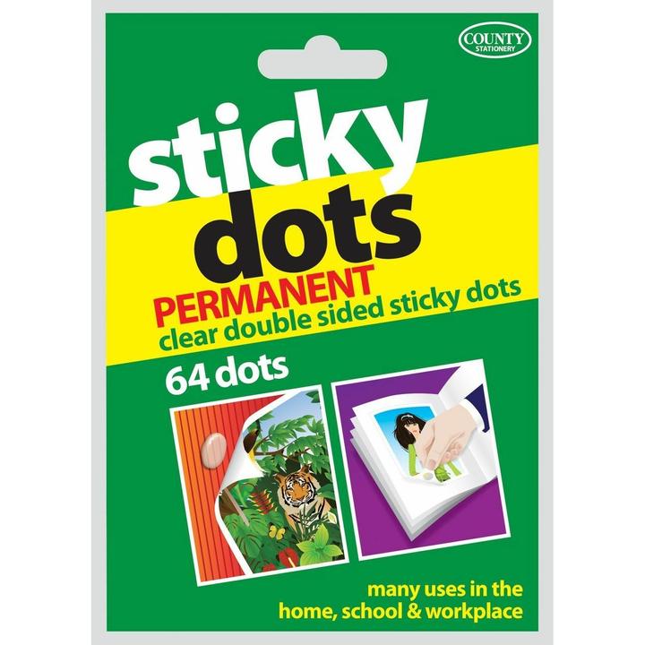 Actual product image County Stationery Adhesive Caps (64Pack)