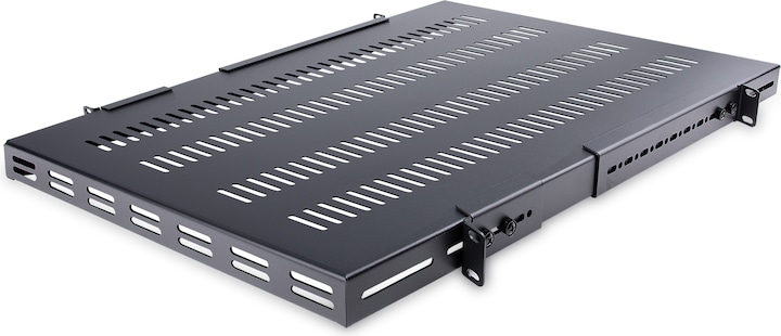 StarTech Étagère réglable 1U pour rack/armoire de serveur jusqu'à 113 kg - Étagère de serveur 1U ventilée