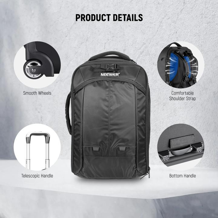 Actual product image Neewer Convertible Rolling Camera Backpack (Nw3300) (Photo backpack)