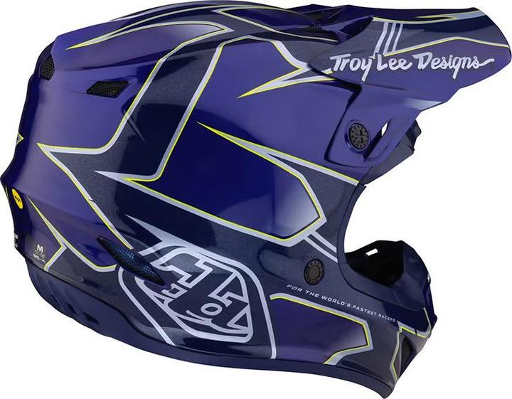 Produktbild Troy Lee Designs SE4 Polyacrylite MIPS Helm, Matrix, blue, L | 58-59cm (58 - 59 cm)